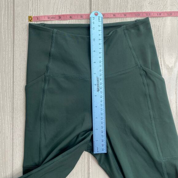 Girlfriend Collective Hunter Green High Waist Capri Leggings Size X-Small XS - Picture 4 of 9